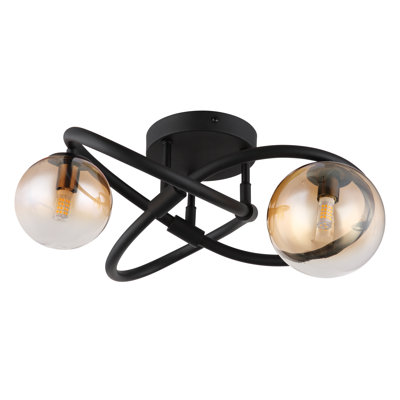 Chidunelo Glass Flush Mount