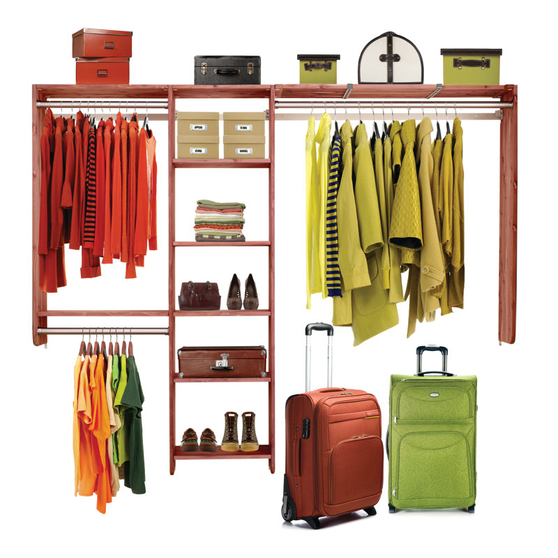 96'' Solid Wood Closet System