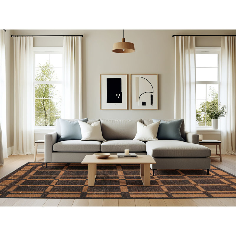 Abstract Indoor Rug, Rectangle 6' x 9'
