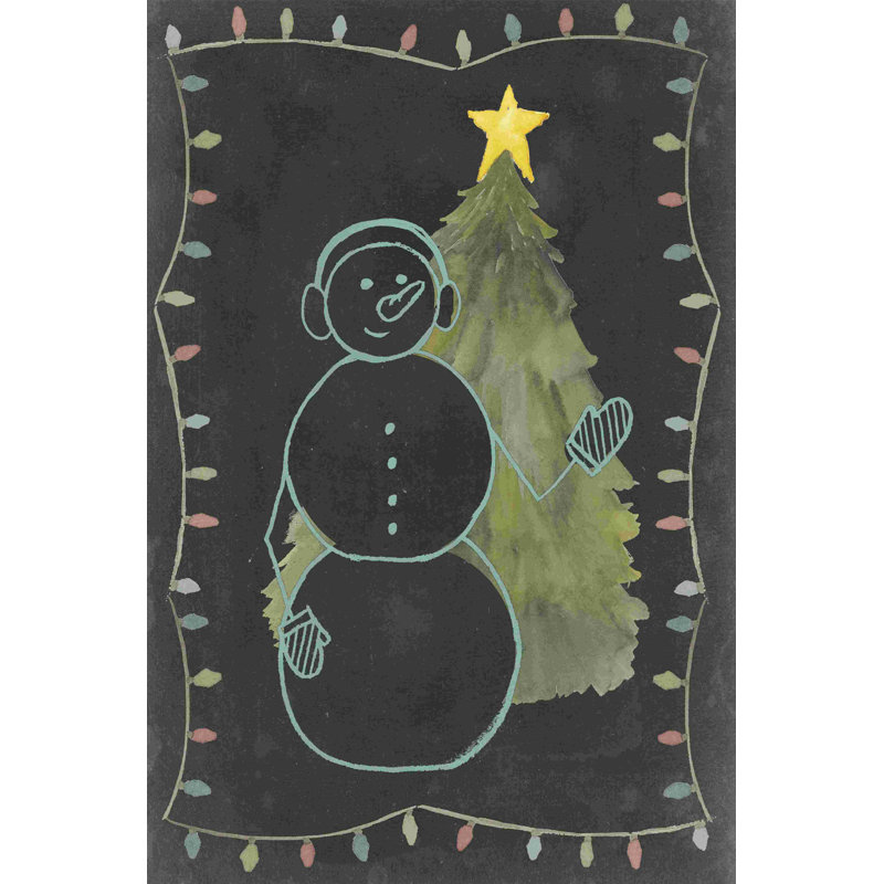 Chalkboard Snowman II, H 36 po x l 24 po