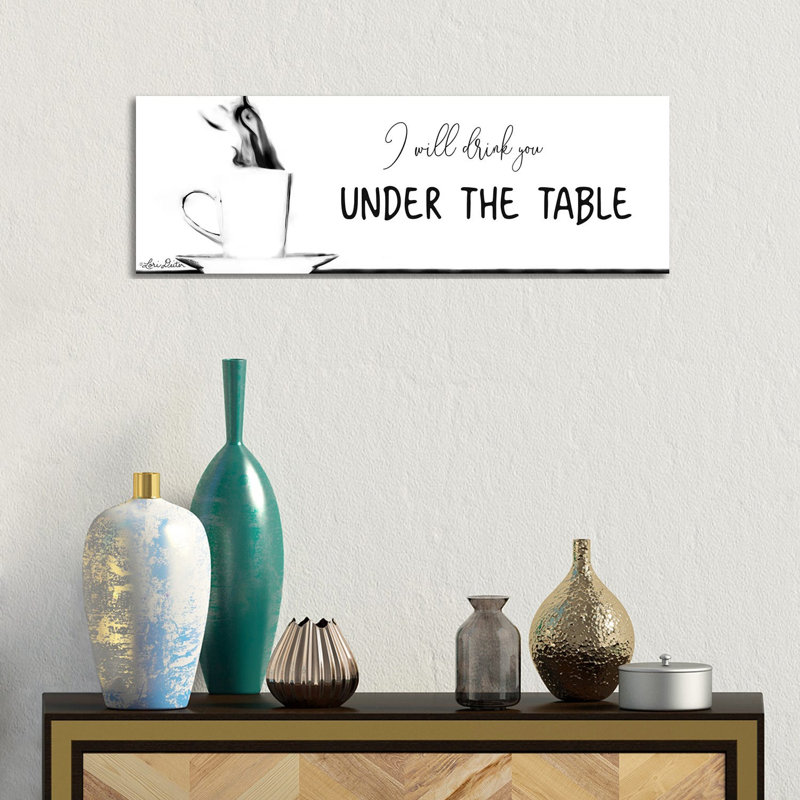 Under The Table by Lori Deiter - Wrapped Canvas Panoramic Print, 30.48 cm H x 91.44 cm W x 1.91 cm D