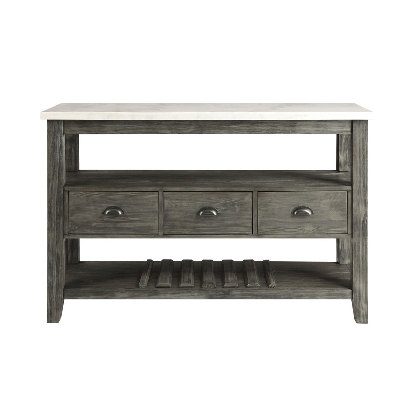 Dessus en marbre blanc Merel et plateau en chêne gris (sans la chaise)