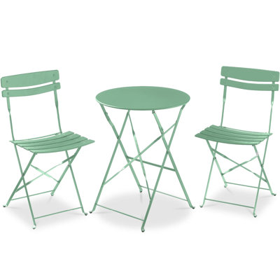 Folding Patio Bistro Set by George Oliver