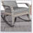 Outsunny Outdoor Wicker Adirondack Rocking Chair With High Back, Cushion, And Pillow For Patio, Porch, And Balcony Comfort