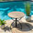 Tri-Fold Steel Frame Round Bistro Table