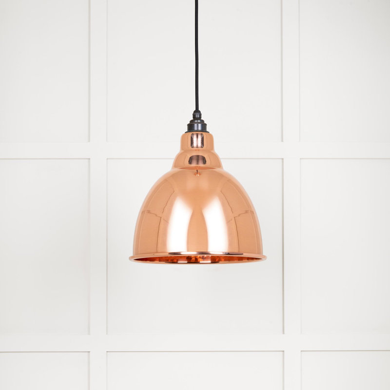 Brindley 1 - Light Dome Pendant, Pink