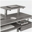 Bureau d'ordinateur complet, gris-1896454866