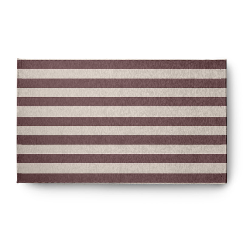 Toppino Chenille Striped Indoor / Outdoor Rug, Rectangle 3' x 5'