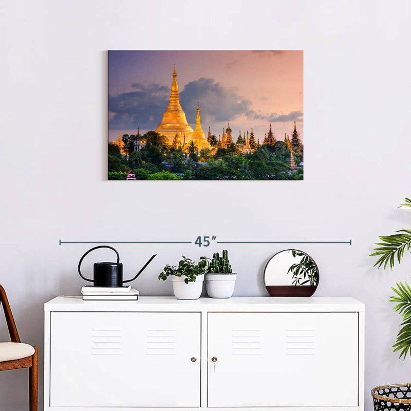 Adella Yangon's Shwedagon Pagoda, 20" H x 30" W