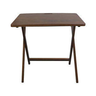 Mainstays Folding Oversized Tray Table - Rustic Gray - 24 x 18 x 26 in