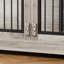 Très grande armoire pour chien avec cage de 66 po, cage de bout avec tiroirs, table de bout, gris-1070727456