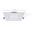 Plafonnier encastré à profil bas 15 W à DEL 15 watts - Télécommande - CCT sélectionnable - Forme carrée - Finition blanche - 120 volts