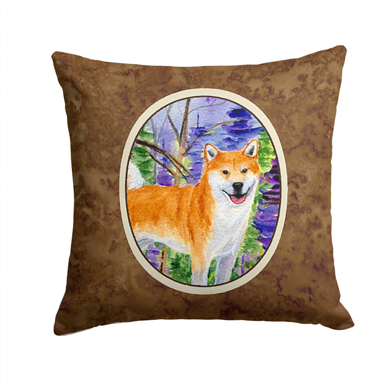 Shiba Inu Indoor/Outdoor Throw Pillow