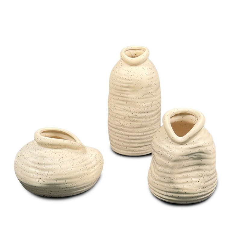 Corojo Ceramic / Porcelain Table Vase, Ivory