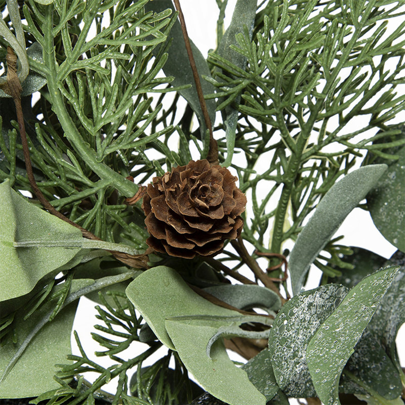 D24" Foliage/Cedar Wreath, Green