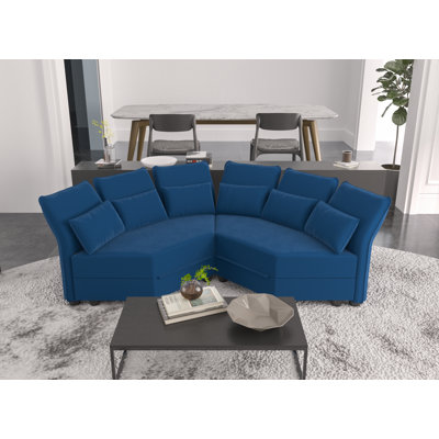 Omer 79'' Velvet Reclining Loveseat