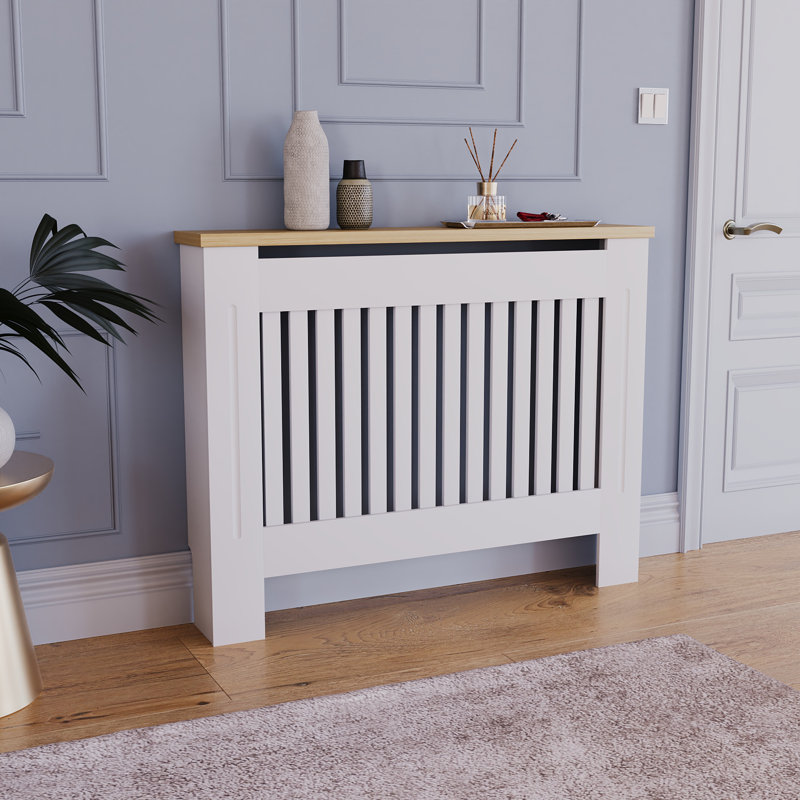 Beacsfield Radiator Cover, 83.3cm H x 111cm W x 19cm D, White