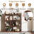 Costway 1 Pcs 7-cube Bookcase Open Storage Shelf With Anti-tipping Kits For Living Room-1150972658