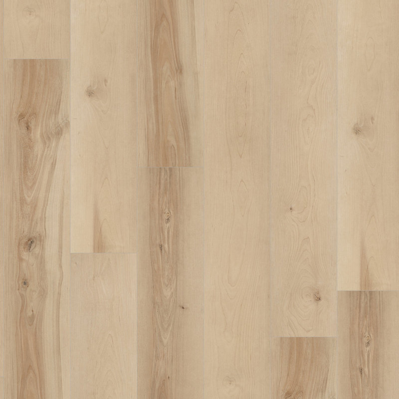 Plancher de vinyle imperméable à cliquet de luxe Silverlake Hillcrest Birch 7,1 po x 48 po x 5 mm / 22 mil, Hillcrest bouleau