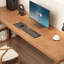 Bureau brun en bois massif en forme de L-1789262390-1789262391