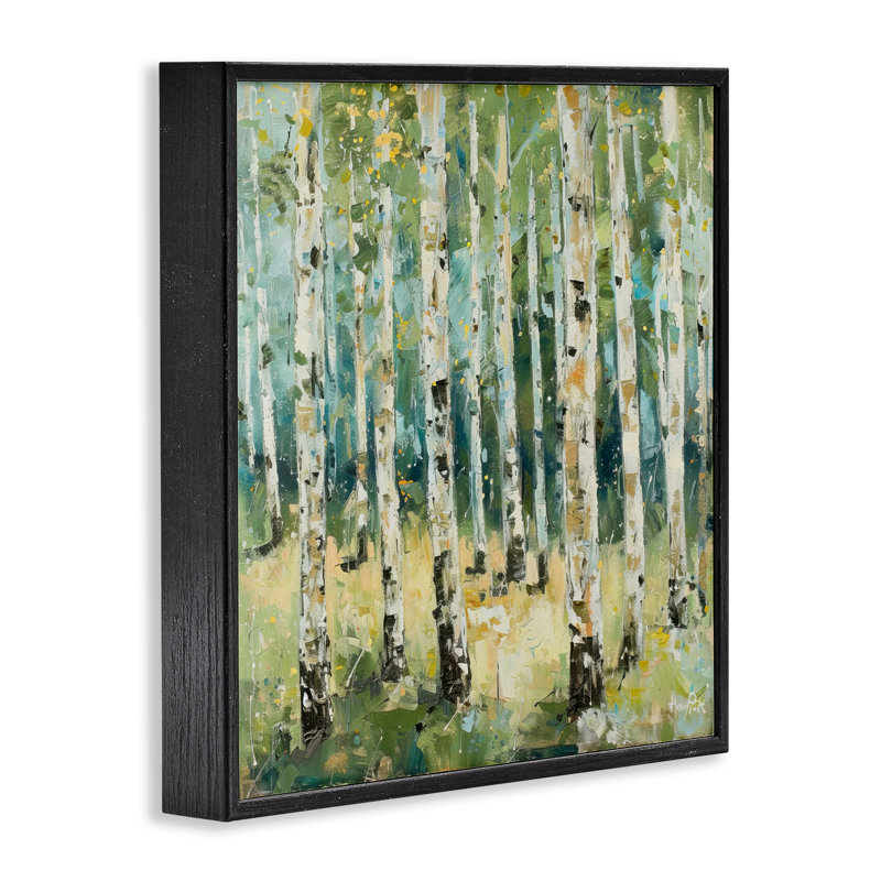  Art de giclée encadrée de bouleau naturel par LSR Design Studio, Giclée encadrée noir minuit, H 12 po x l 12 po