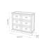 76 cm W Chest of 6 Drawers-124653046