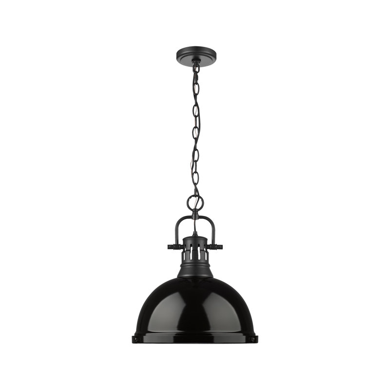 Alethia 1 - Light Pendant, Black, Matte Black