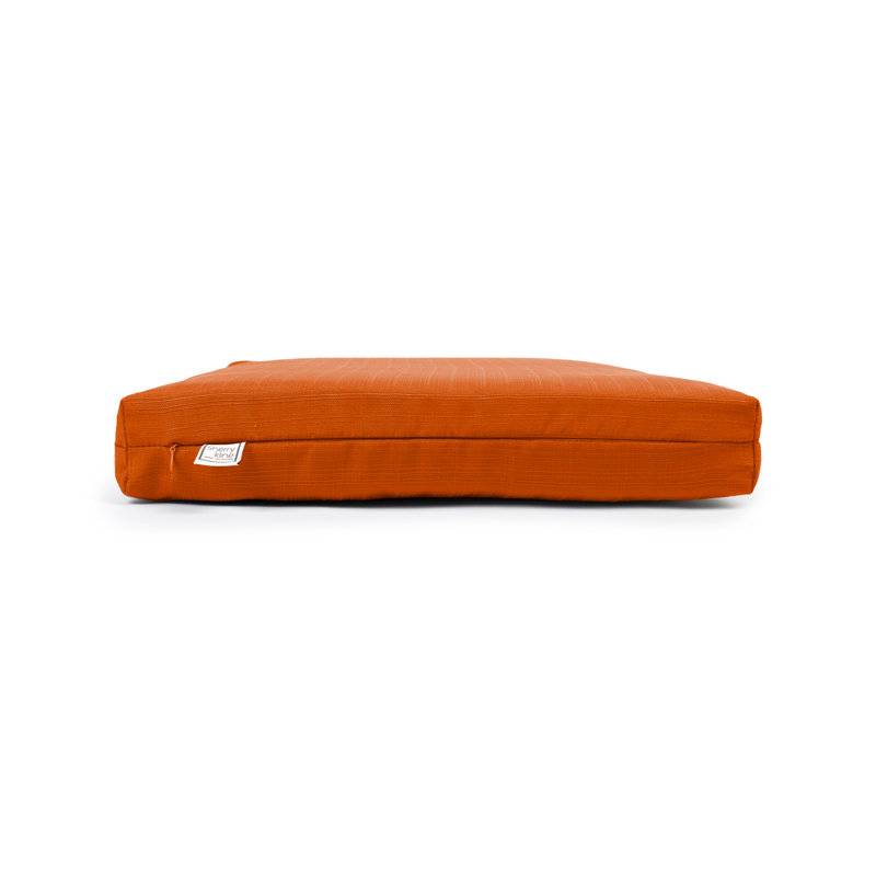 Tailored. Modern Look Seat Cushion With Zipper And Padded Polyester Fill., Cayenne
