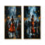 Orange orange, musique à Harlem City III - ensemble de 2 pièces d'art mural-281622808-281622814
