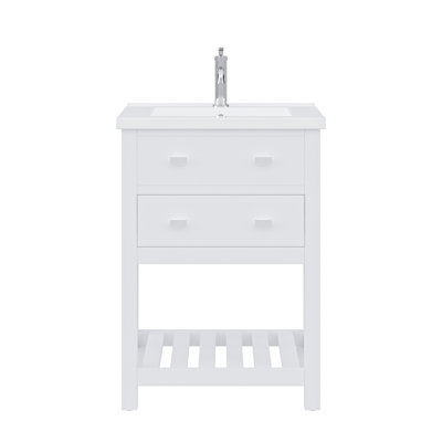 Meuble-lavabo simple chromé 24 po Putcha Viola