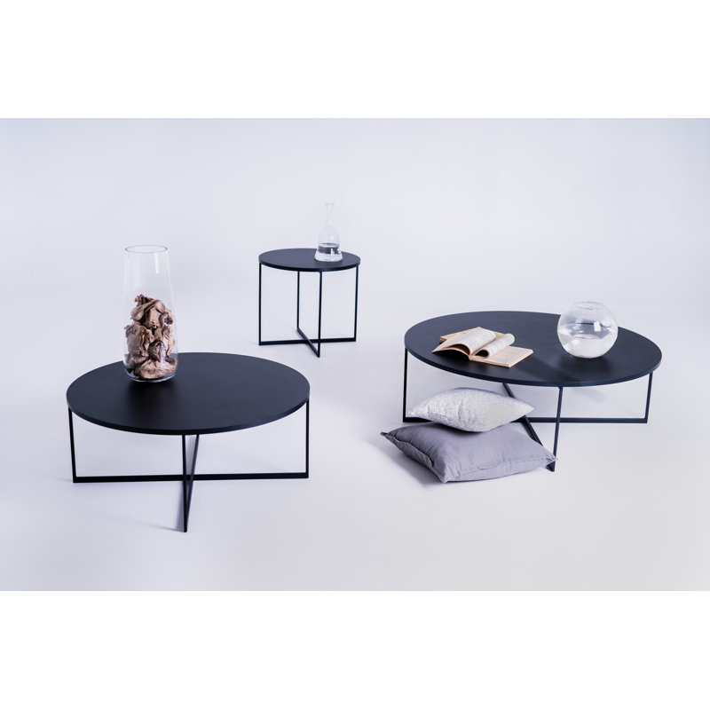 Jarita Cross Legs Coffee Table, 34cm H x 80cm W x 80cm D