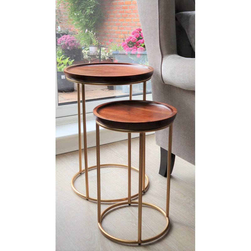Melva Tray Top Frame Nesting Tables