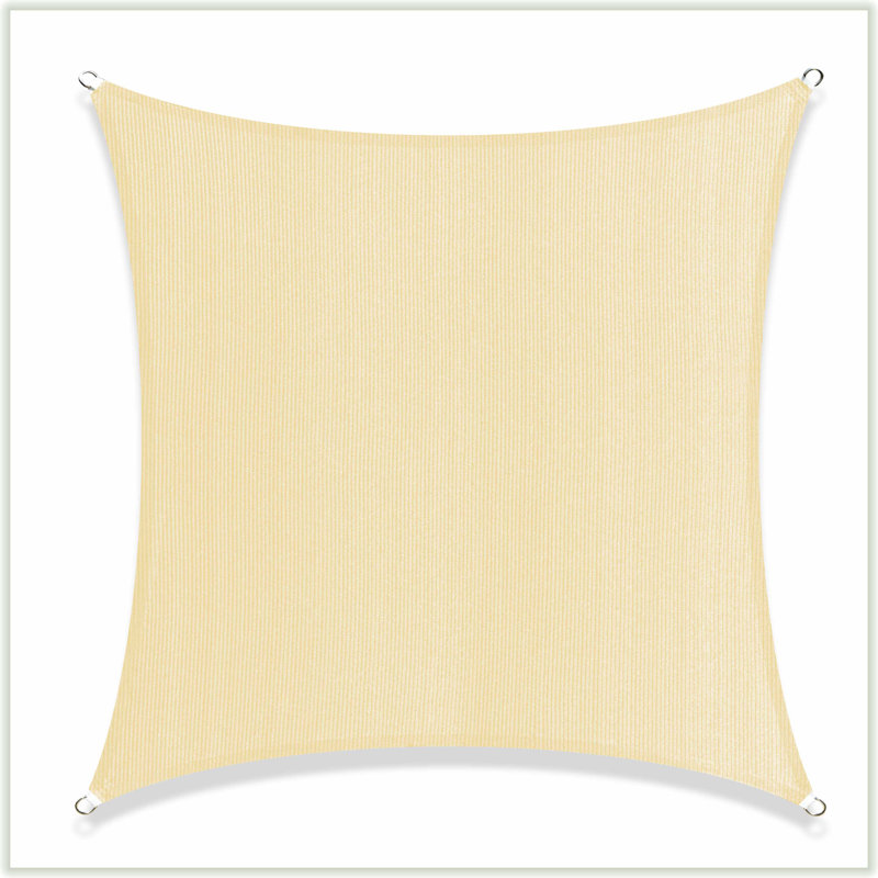 Colourtree Customize Rectangle Shade Sail sq 8 ft. x 8 ft., Beige, 8 ft. x 8 ft.