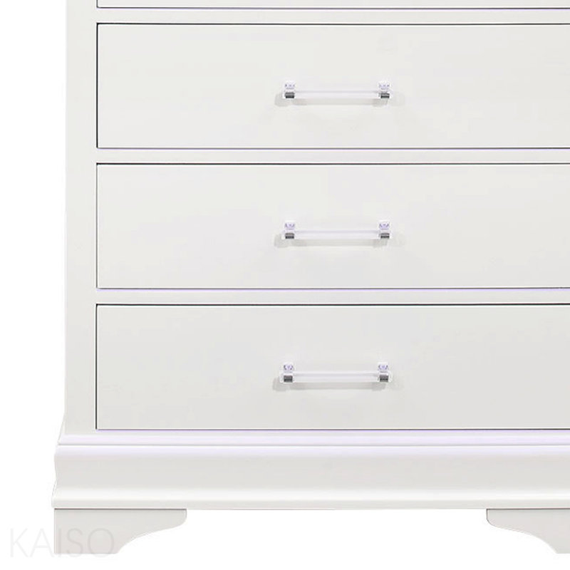 Commode blanche avec DEL, Blanc