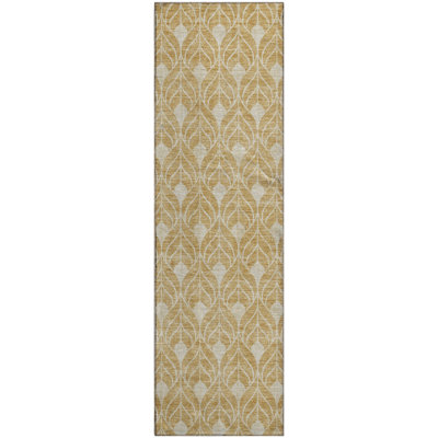 Premium Machine Washable Prisco Gold Rug