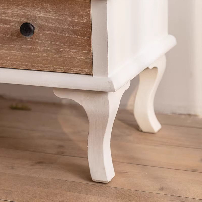 Vitrines en bois massif beige et Burlywood