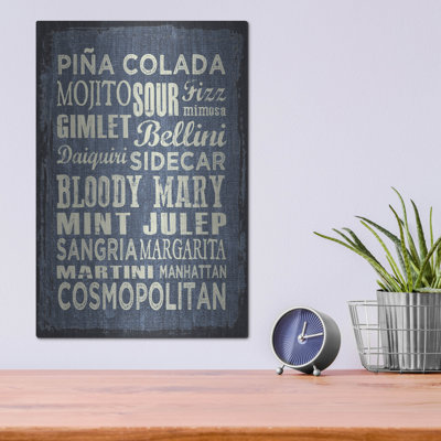 «Cocktail Sign 2» par Erin Clark, art mural en métal