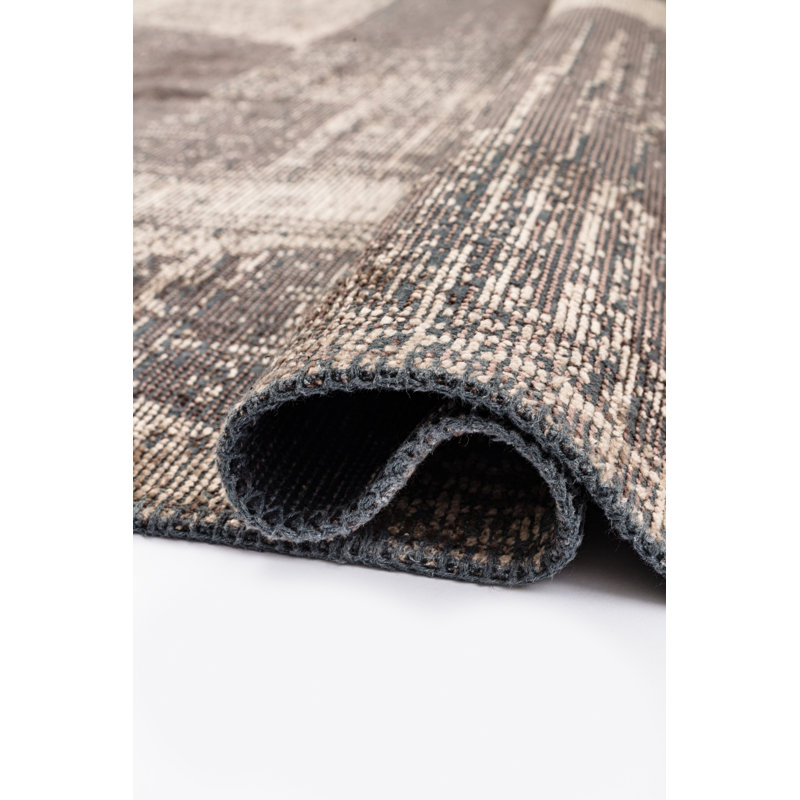 Rapture Beige/Brown Abstract Luxury Area Rug, Rectangle 7'10" x 11'2"