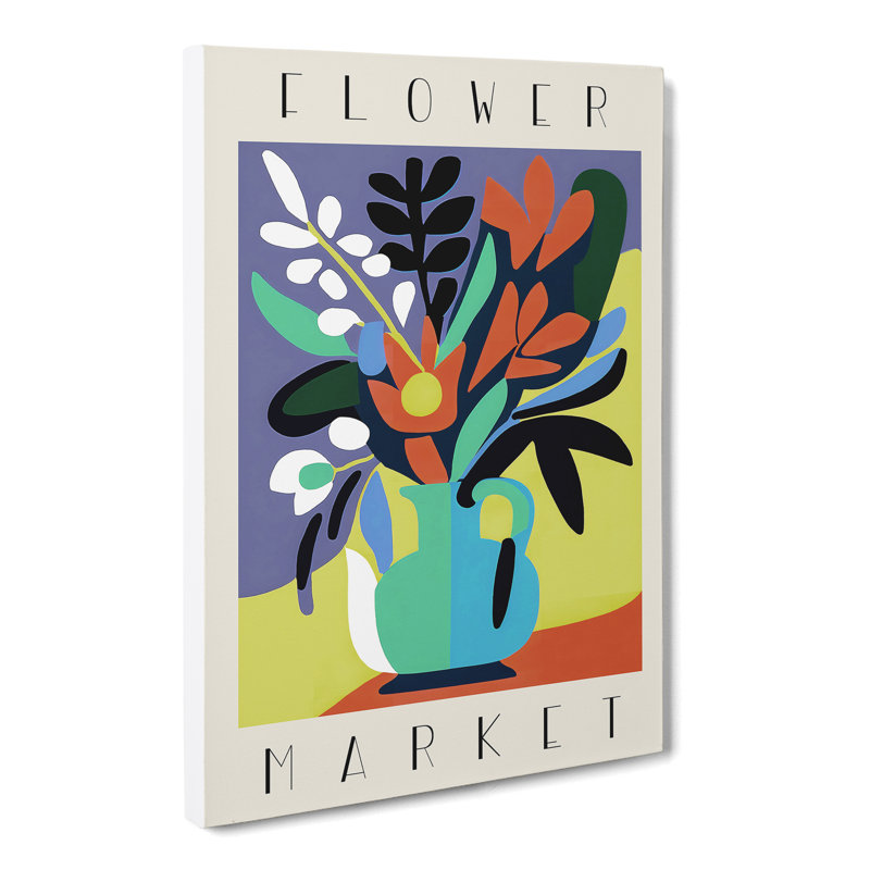 XMKTMKT-232 Flower Market Exhibition Advertisement No.2 - Wrapped Canvas