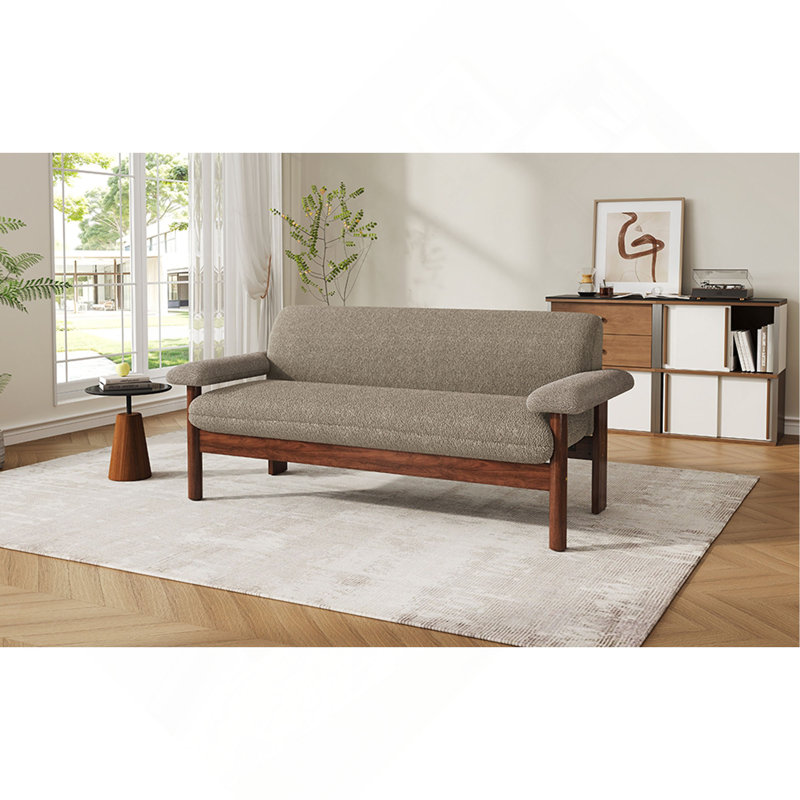 Canapé 2 places avec causeuse Modern, Brown