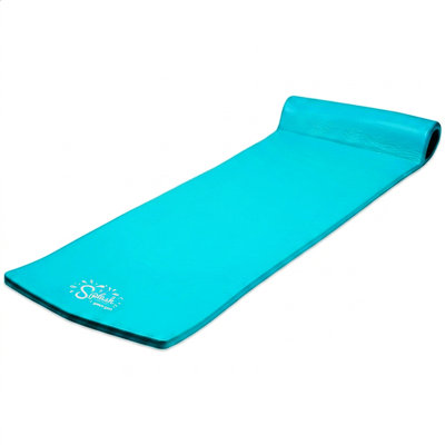 TRC Recreation Splash 70 Inch Foam Raft Lounger Swimming Pool Float Mat, Yellow