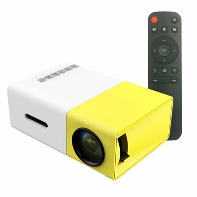 Portable Home Theater Projector -  Shop Tech Things, 14:350853#Yellow US Plug