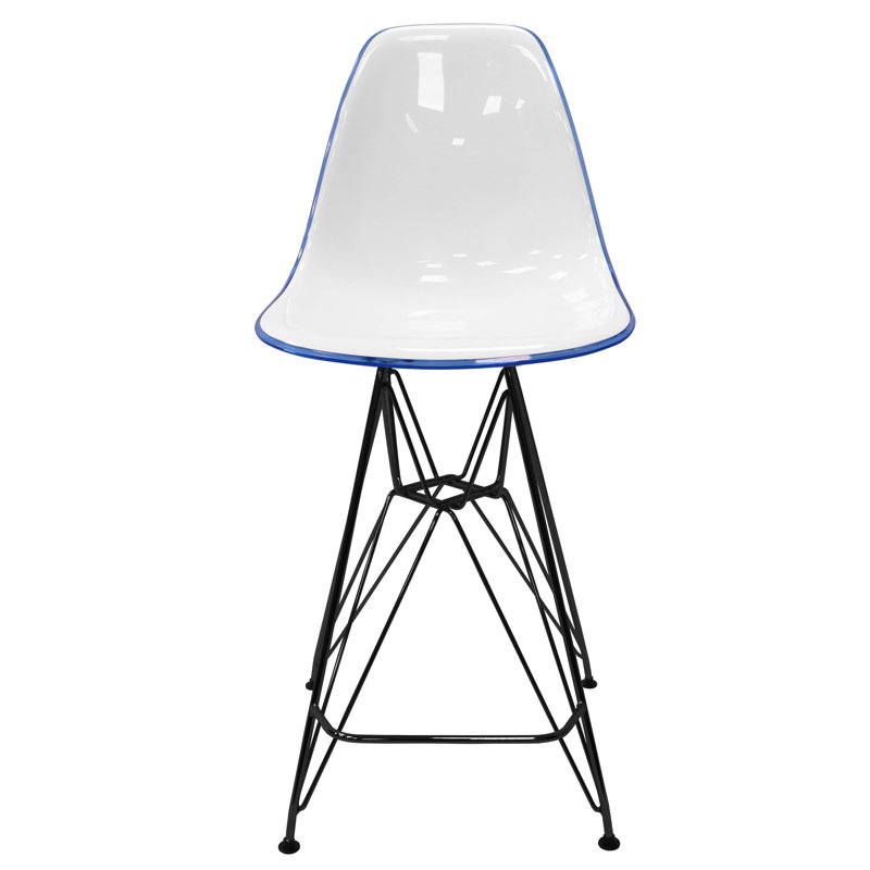 Bagimont Counter Stool, White/Blue