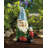 Cheery Gnome Solar Statue | Light-Up Garden Sculpture