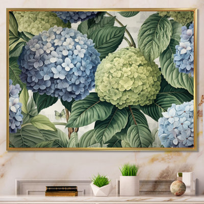 " Pink Green Hydrangea Blooms Heaven I "