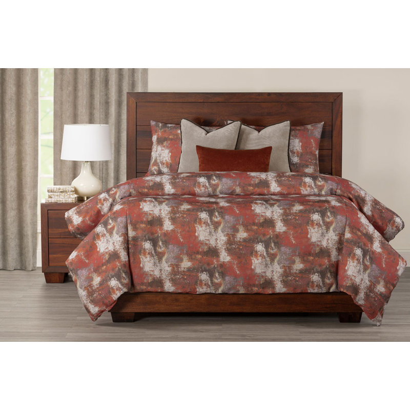 Albion Abstract Print Duvet Cover & Insert Set, California King Duvet Cover + 2 King Shams