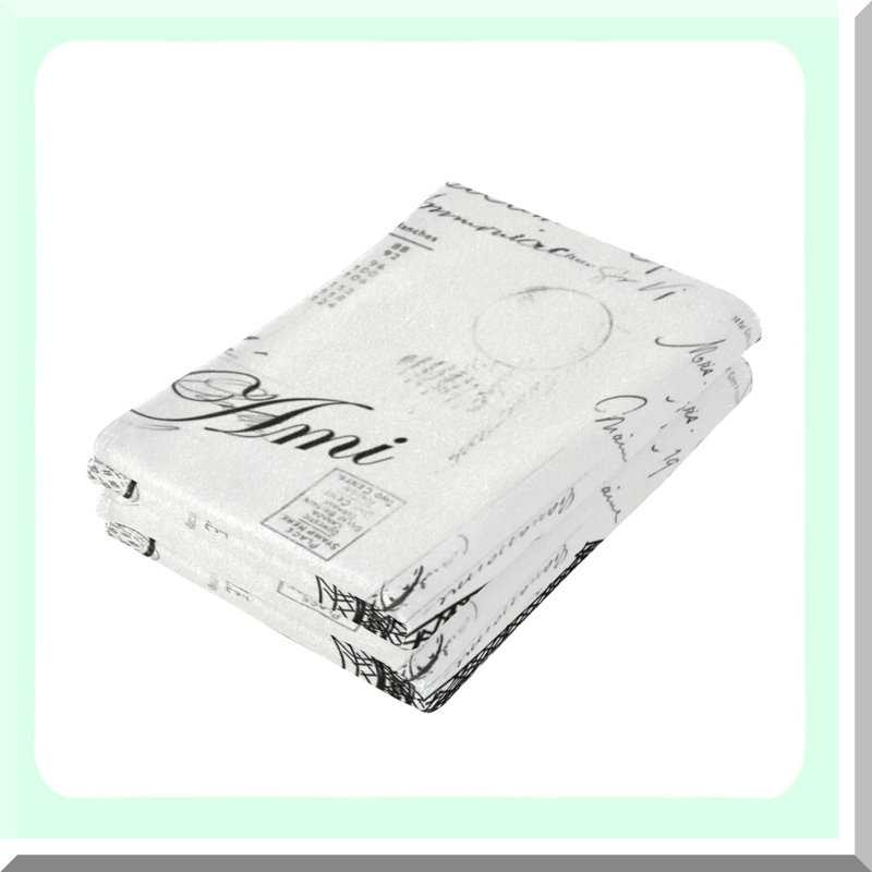 Eiffel Elegance: Ultra-Absorbent Bath & Hand Towel Set with Wash Cloths