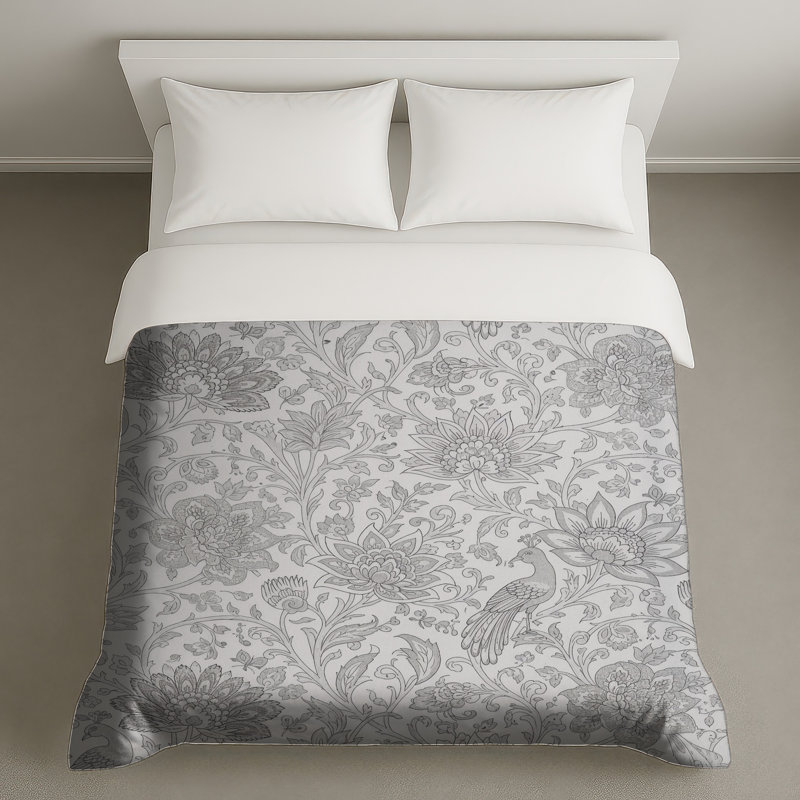 Housses de couette complexes à motif floral, Lit simple