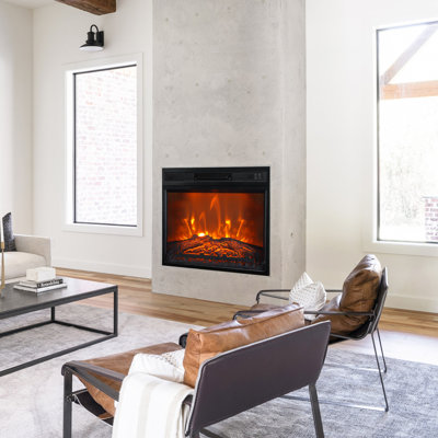 23'' W Electric Fireplace Insert