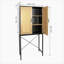 Armoire élégante avec 2 portes en rotin pour la cuisine du salon Fiqueroa